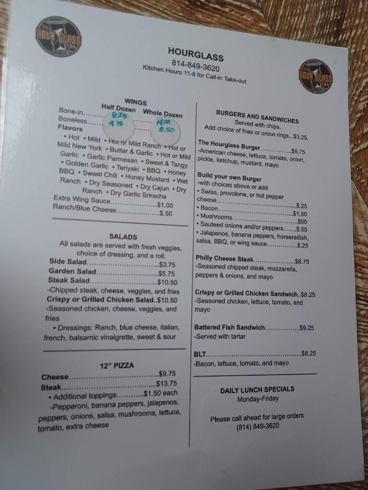 The Hourglass Menu image 2